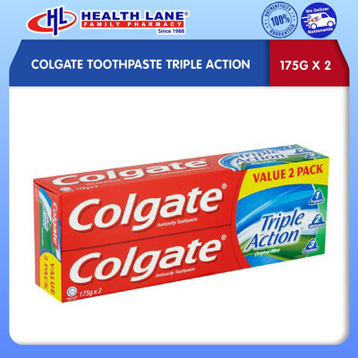 COLGATE UBAT GIGI TRIPLE ACTION (175G X 2)
